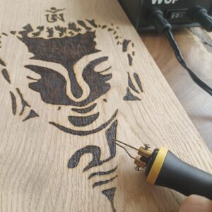 Kinderfeestje houtbranden